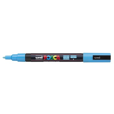 Dekormarker 0,9-1,3mm, Uni Posca PC-3M világoskék