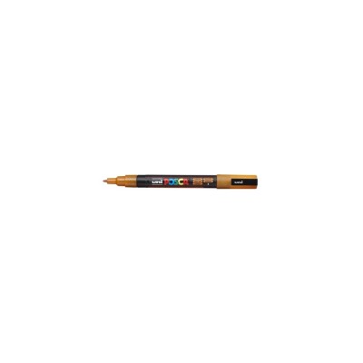 Dekormarker 0,9-1,3mm, Uni-Posca PC-3ML csillámló narancs
