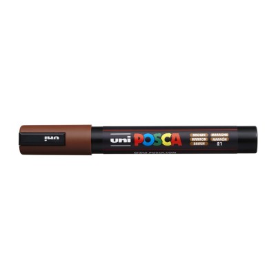 Dekormarker 1,8-2,5mm, Uni Posca PC-5M barna