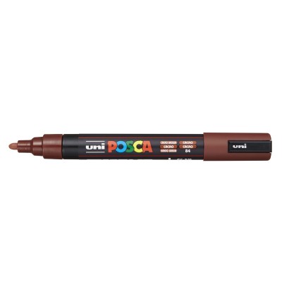 Dekormarker 1,8-2,5mm, Uni Posca PC-5M kakaó