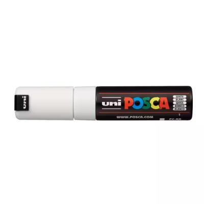 Dekormarker 8mm, Uni Posca PC-8K fehér