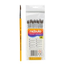 Ecset 6-os festett nyéllel 12 db/csomag, Nebulo