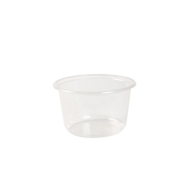 Elviteles doboz alj, kerek, szószos, öntetes tál 80 ml PP 100 db/csomag, áttetsző