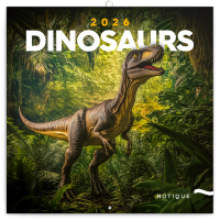 Falinaptár képes lemeznaptár 300x300mm, Dinosaurs Realsystem 2026.