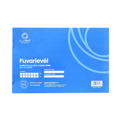 Fuvarlevél A4, 50x3lapos fekvő D.GEPJ.17/V Bluering®