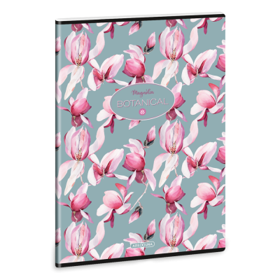 Füzet iskolai A4, 40lap, kockás Ars Una ROSY MAGNOLIA (5252) 23 10db/csomag