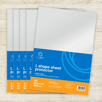 Genotherm `L` A4, 180 micron víztiszta Bluering® 25 db/csomag,
