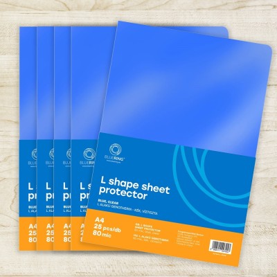 Genotherm `L` A4, 80 micron kék 25 db/csomag, Bluering®,