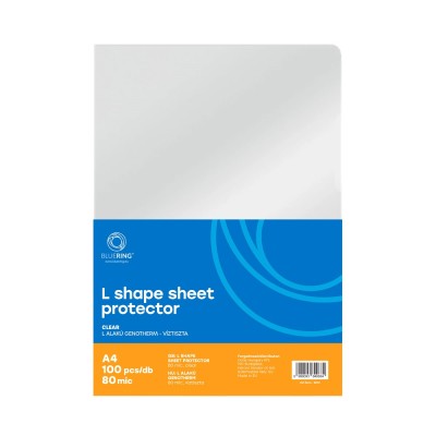Genotherm `L` A4, 80 micron víztiszta Bluering® 100 db/csomag,