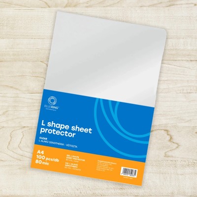 Genotherm `L` A4, 80 micron víztiszta Bluering® 100 db/csomag,
