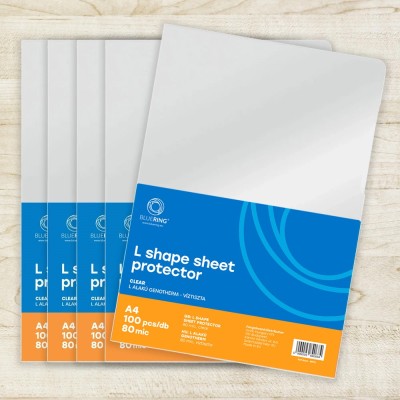Genotherm `L` A4, 80 micron víztiszta Bluering® 100 db/csomag,