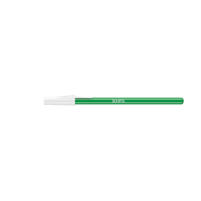 Golyóstoll 0,7mm, kupakos, Ico Signetta, írásszín zöld