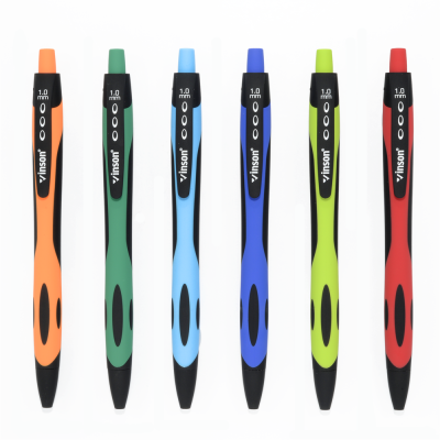 Golyóstoll nyomógombos 1,0mm Vinson Fine 1008 vegyes displ 36 db/display