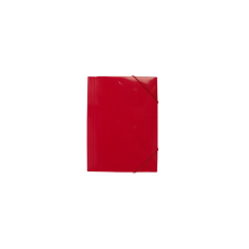 Gumis mappa A4, 400g. karton EVOffice piros