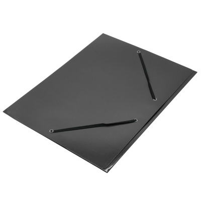 Gumis mappa A4, 400g. karton Glossy fekete