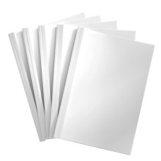 Hőkötő borító, A4, 12mm, 91-120lapig 50 db/doboz, Bluering® fehér