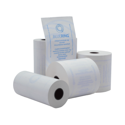 Hőpapír 110 mm széles, 28fm hosszú, cséve 12mm, 5 tekercs/csomag,  ( 110/50 ) BPA mentes Bluering®