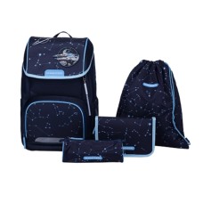 Iskolatáska ergonómiai, fiús 6 részes szett Space Dream Schneiders