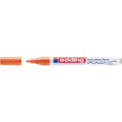 Lakkmarker 1-2mm, kerek Edding 751 narancs