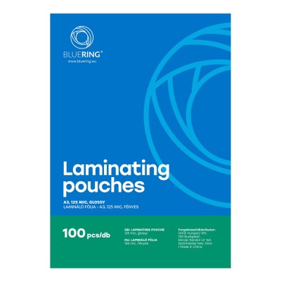 Lamináló fólia A3, 125 micron 100 db/doboz, Bluering®