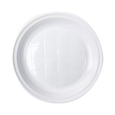 Tányér lapos D 22 cm műanyag 100 db/csomag, fehér