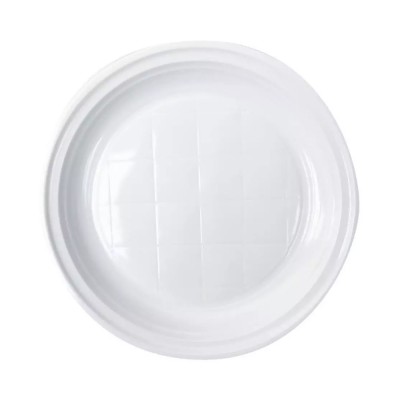 Tányér lapos D 22 cm műanyag 100 db/csomag, fehér