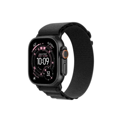 Okosóra Apple Watch Ultra 3 Cellular 49mm Black Titanium Case with Black Alpine Loop - Large