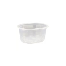 Oktogon tálka alj, kocsonyástál műanyag 375 ml 100 db/csomag