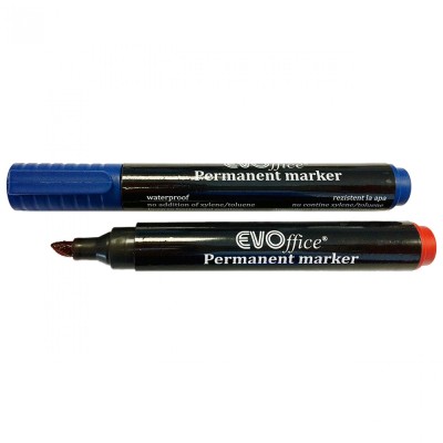 Alkoholos marker 1-5mm, vágott hegyű, kék EVO