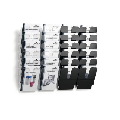 Prospektustartó A4, Durable Flexiplus 6 db/csomag, áttetsző