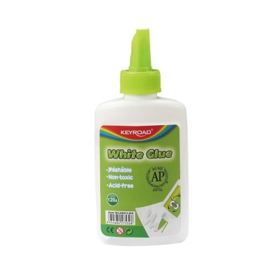 Ragasztó, folyékony 120 g, Keyroad fehér