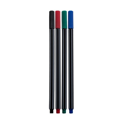 Rostirón, tűfilc vízbázisú készlet, 0,4mm, hatszögletű, 4 klf. szín