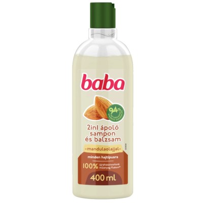 Sampon 400 ml Baba 2 in 1 Mandulaolajjal
