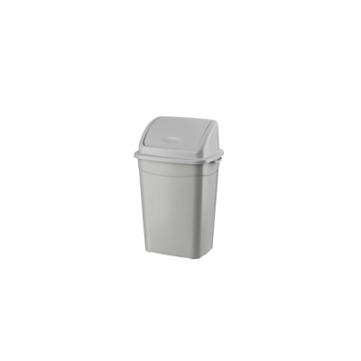 Szemetes kuka billenő fedéllel műanyag 50 literes szürke UP122-002