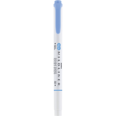 Szövegkiemelő 1,0/3,5 mm, kétvégű Zebra Mildliner Cool & Refined kék