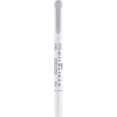 Szövegkiemelő 1,0/3,5 mm, kétvégű Zebra Mildliner Cool & Refined szürke