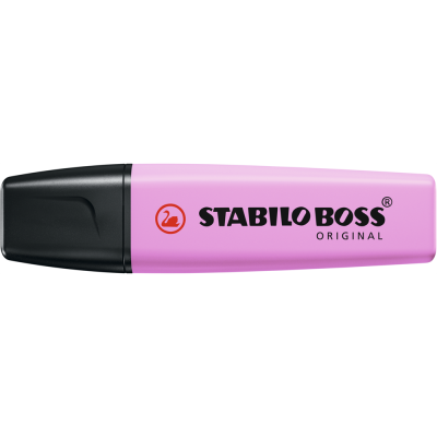 Szövegkiemelő 2-5mm, vágott hegyű, STABILO Boss original Pastel málna