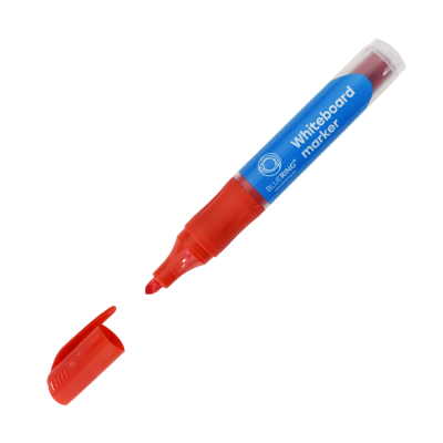 Táblamarker 3mm, kerek, cserélhető betétes, Bluering piros