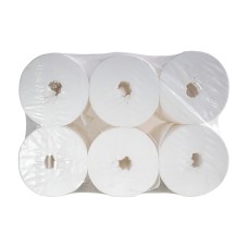 Toalettpapír 2 rétegű közületi átmérő: 19 cm 100 % cellulóz laponkénti belső adagolású 12 tekercs/karton hófehér