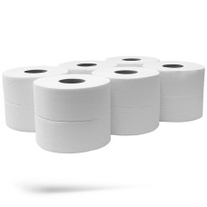 Toalettpapír 2 rétegű közületi átmérő: 23 cm 100 % cellulóz 170 m/tekercs 6 tekercs/karton Bluering® hófehér