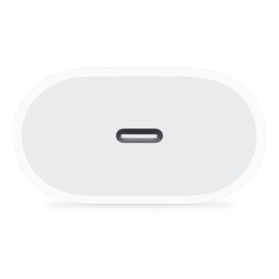 Töltő hálózati APPLE Type-C aljzat (20W, PD gyorstöltő, MUVV3ZM/A és MHJE3ZM/A utód) fehér