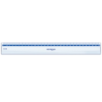 Vonalzó 30 cm, klasszikus Keyroad