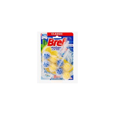 WC illatosító 2 x 50 g golyós Power Aktiv Bref Lemon